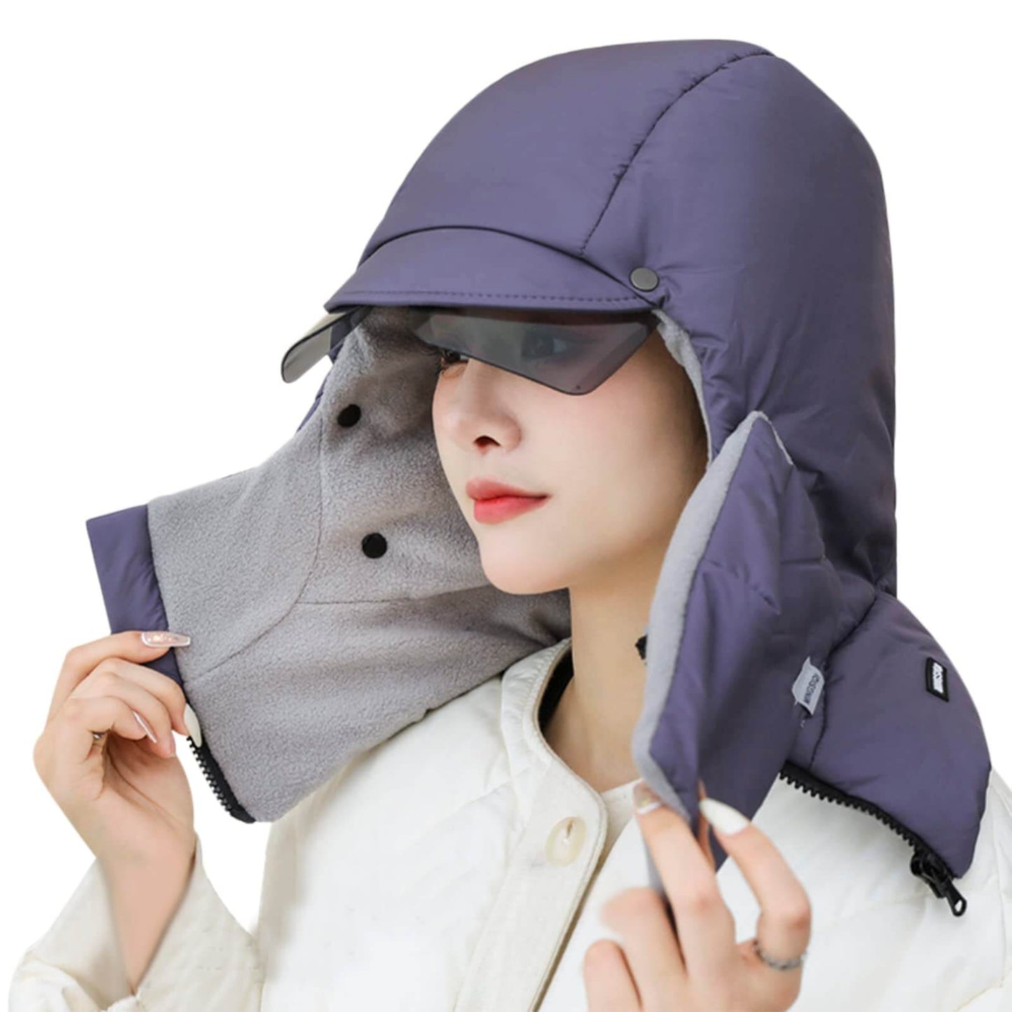4 in 1 Winter Down Trapper Hat - Libiyi