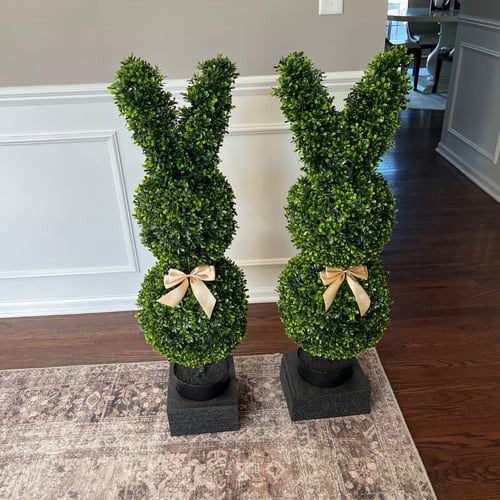 🔥Easter Hot Sale 49% OFF🌳🐇Artisan-Crafted Bunny Topiary Trees💥 - Libiyi