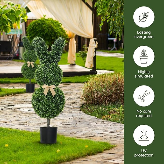 🔥Easter Hot Sale 49% OFF🌳🐇Artisan-Crafted Bunny Topiary Trees💥 - Libiyi