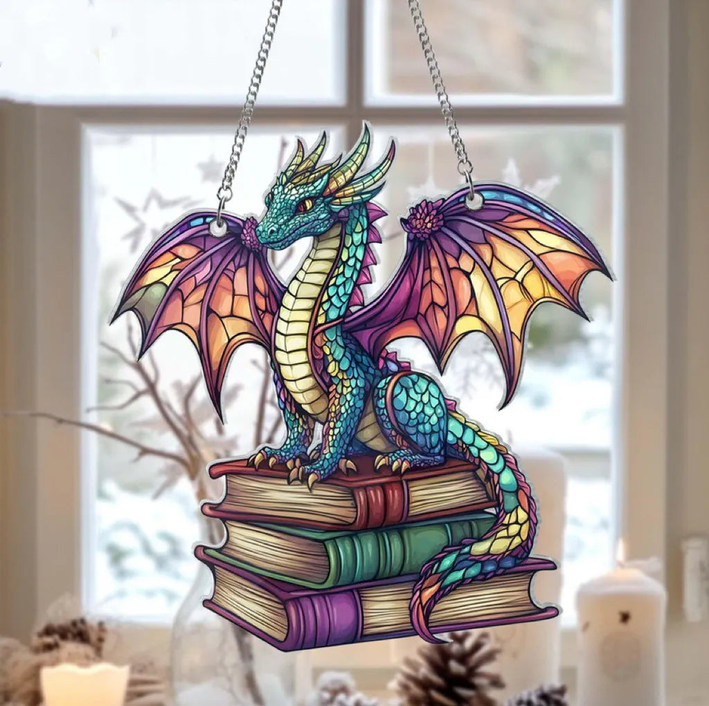 🎄2024 Christmas Gift 50% Off--Acrylic Colorful Dragon Suncatcher Ornament - Libiyi