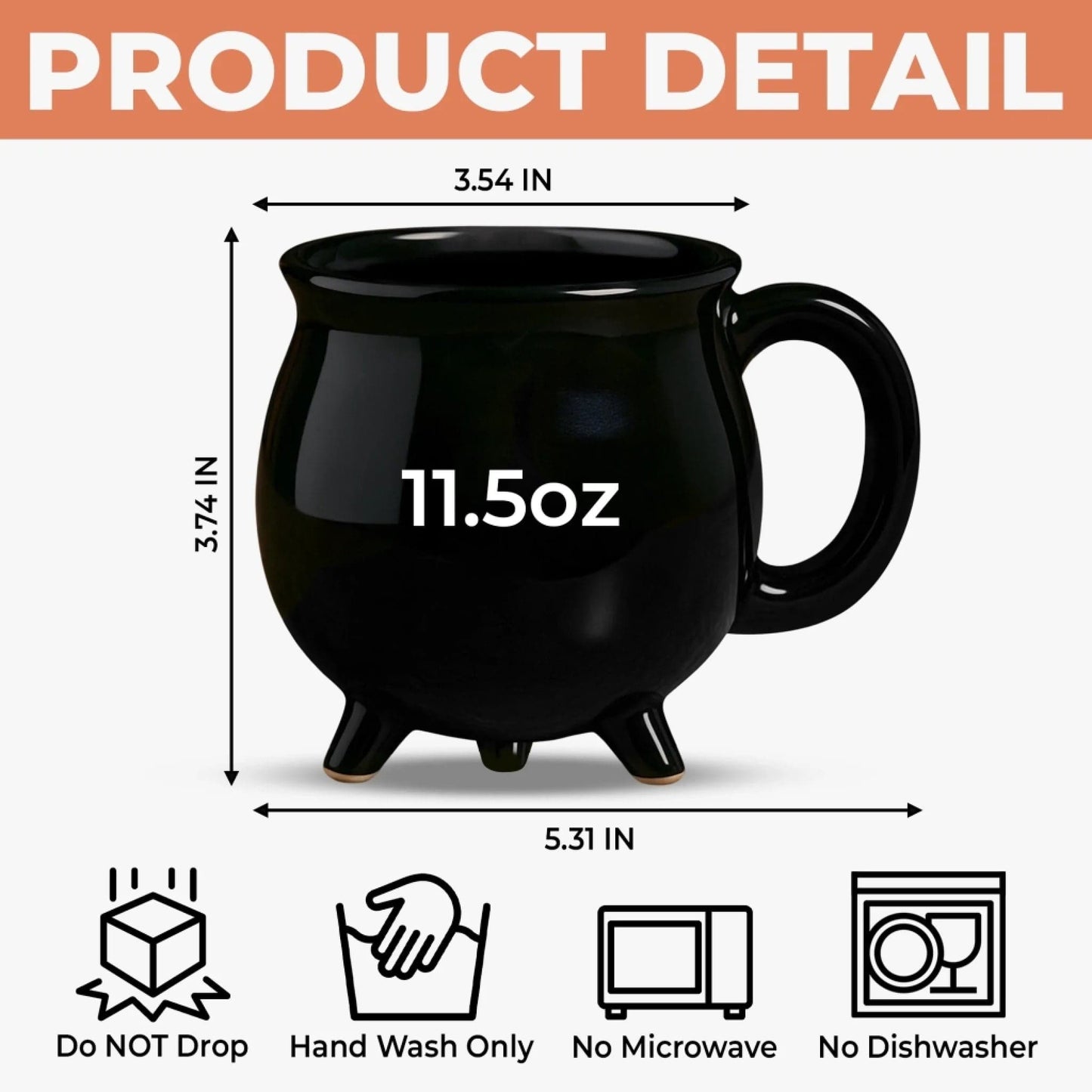 🔥49% OFF - 🎃Ceramic Witch Cauldron Coffee Mug - Libiyi