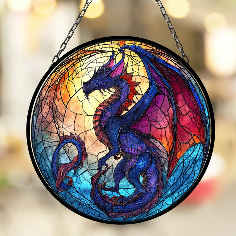 🎄2024 Christmas Gift 50% Off--Acrylic Colorful Dragon Suncatcher Ornament - Libiyi