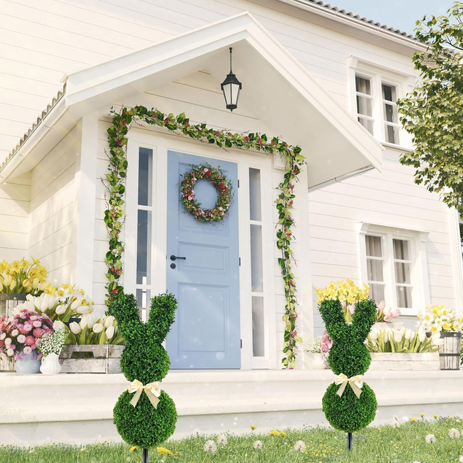 🔥Easter Hot Sale 49% OFF🌳🐇Artisan-Crafted Bunny Topiary Trees💥 - Libiyi