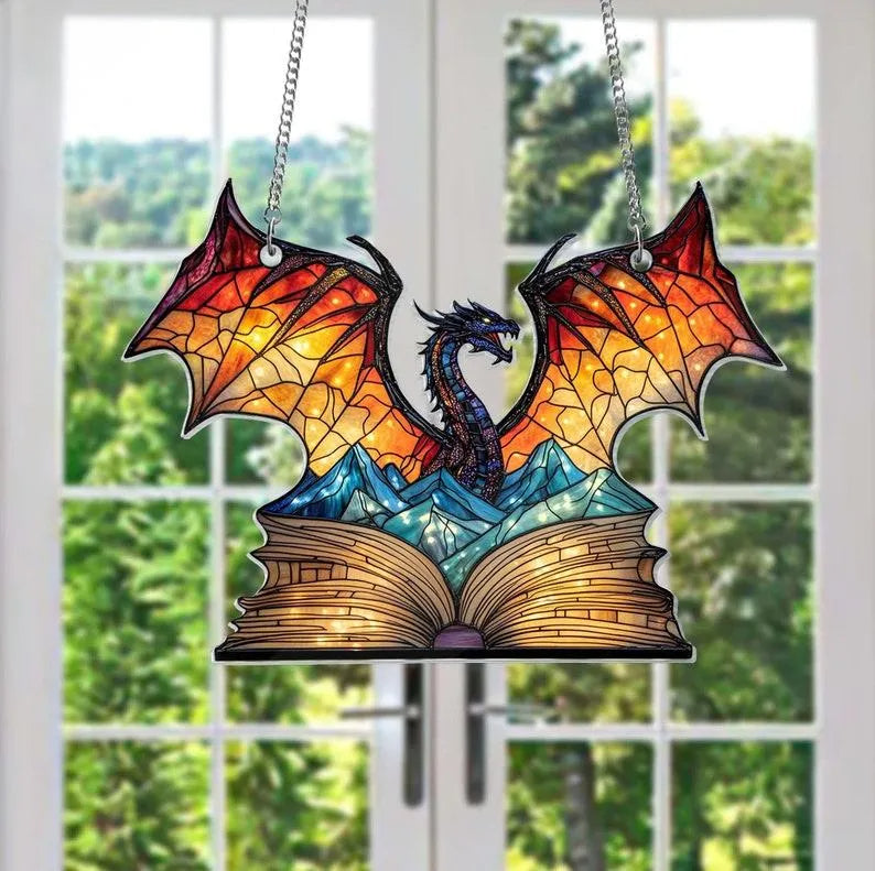 🎄2024 Christmas Gift 50% Off--Acrylic Colorful Dragon Suncatcher Ornament - Libiyi