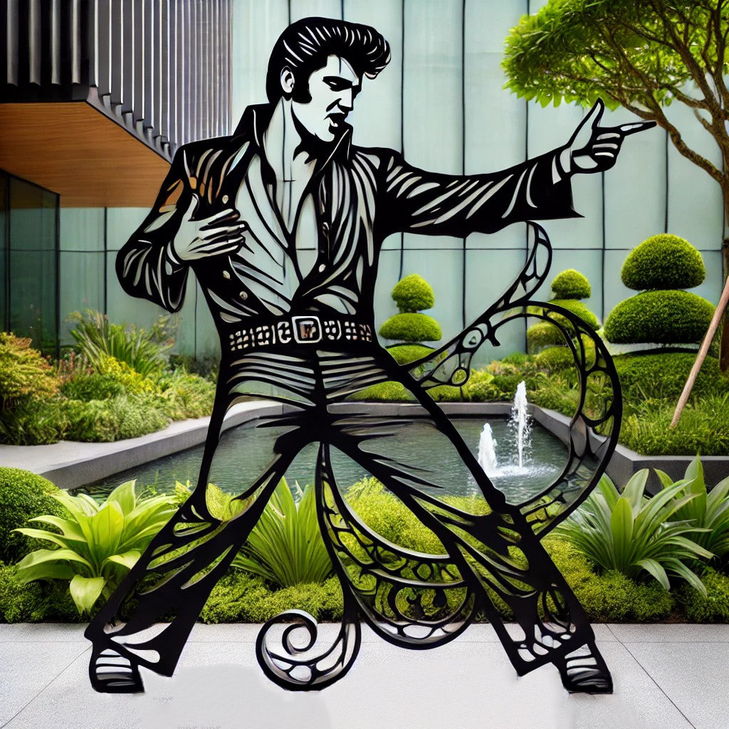 Rock 'n' Roll Legend Garden Art 🎶 - Libiyi