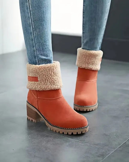 Libiyi Seniors' Chunky heel Winter Boots - Libiyi
