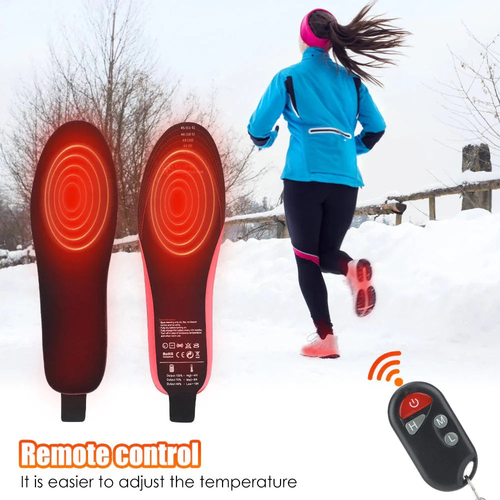 🔥FootEase Wireless Heated Insoles – Rechargeable Pain Soothing Heat for Plantar Fasciitis & Cold Feet - Libiyi