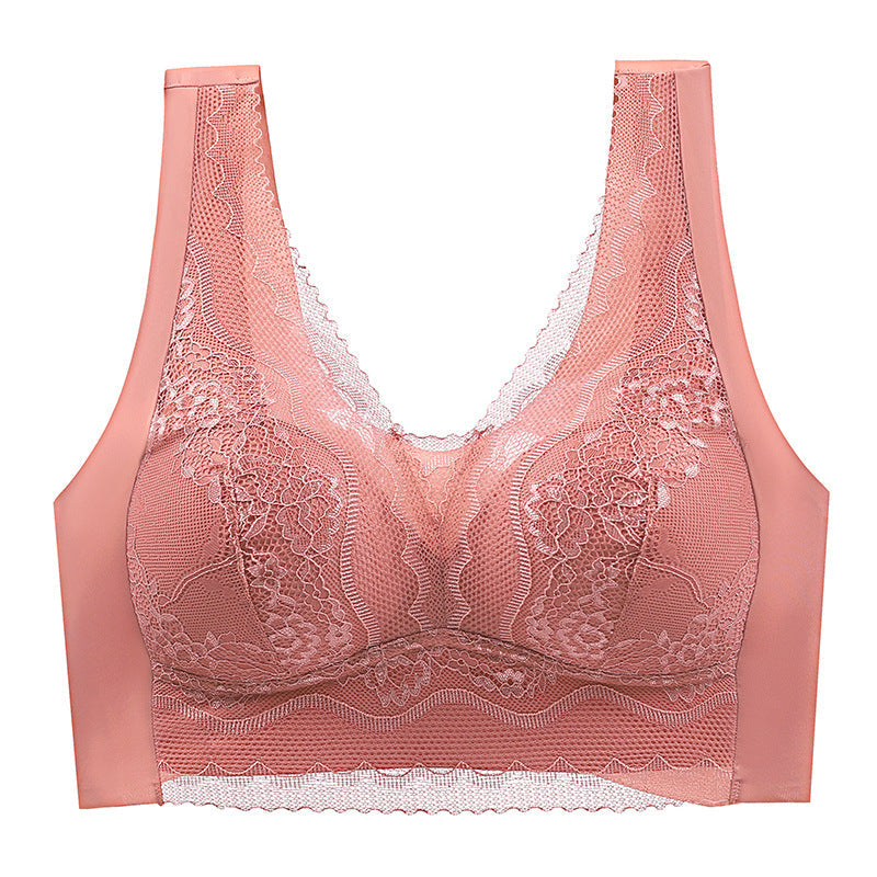 Lace anti-exposure seamless bra - Libiyi