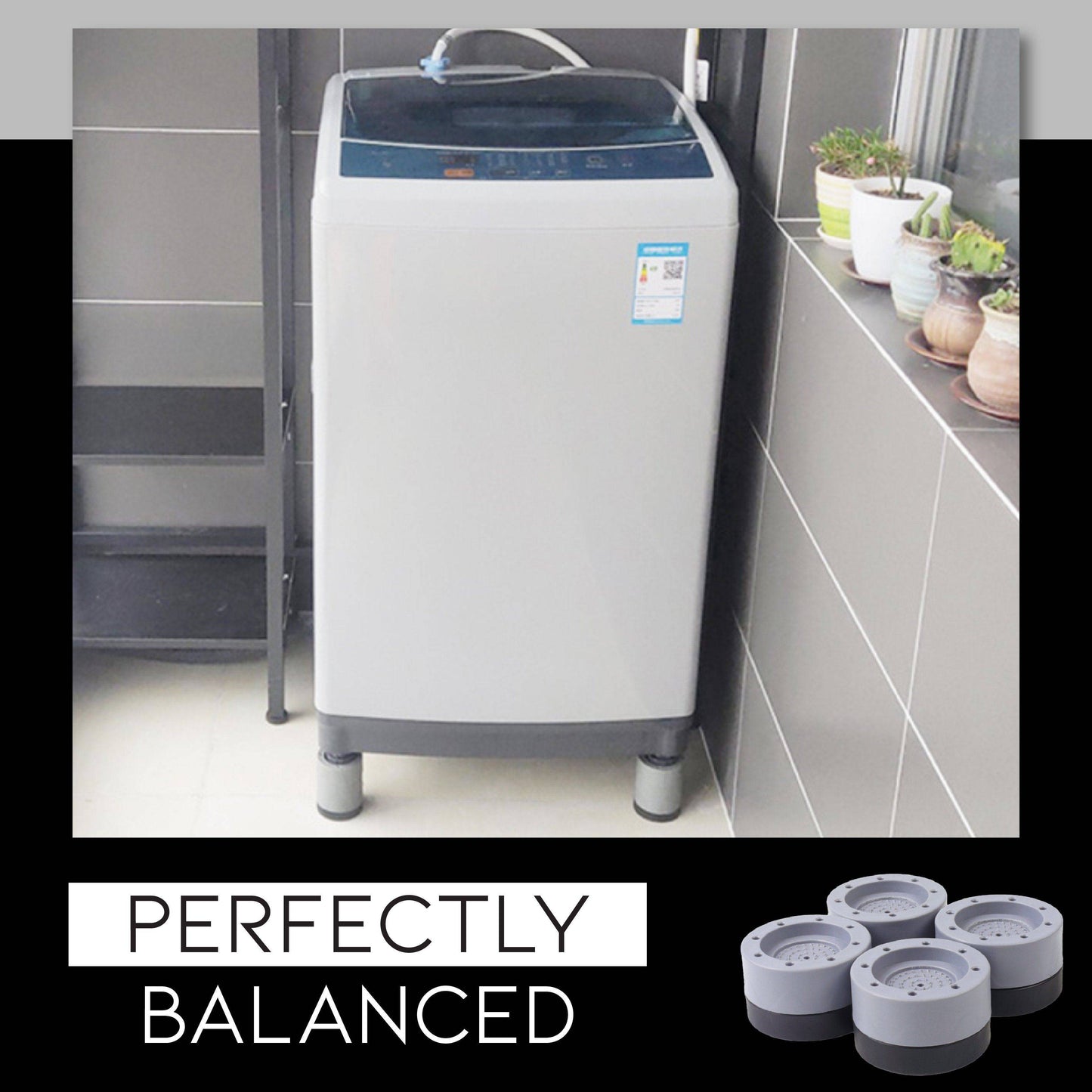 Shock And Noise Cancelling Washing Machine Support - Libiyi