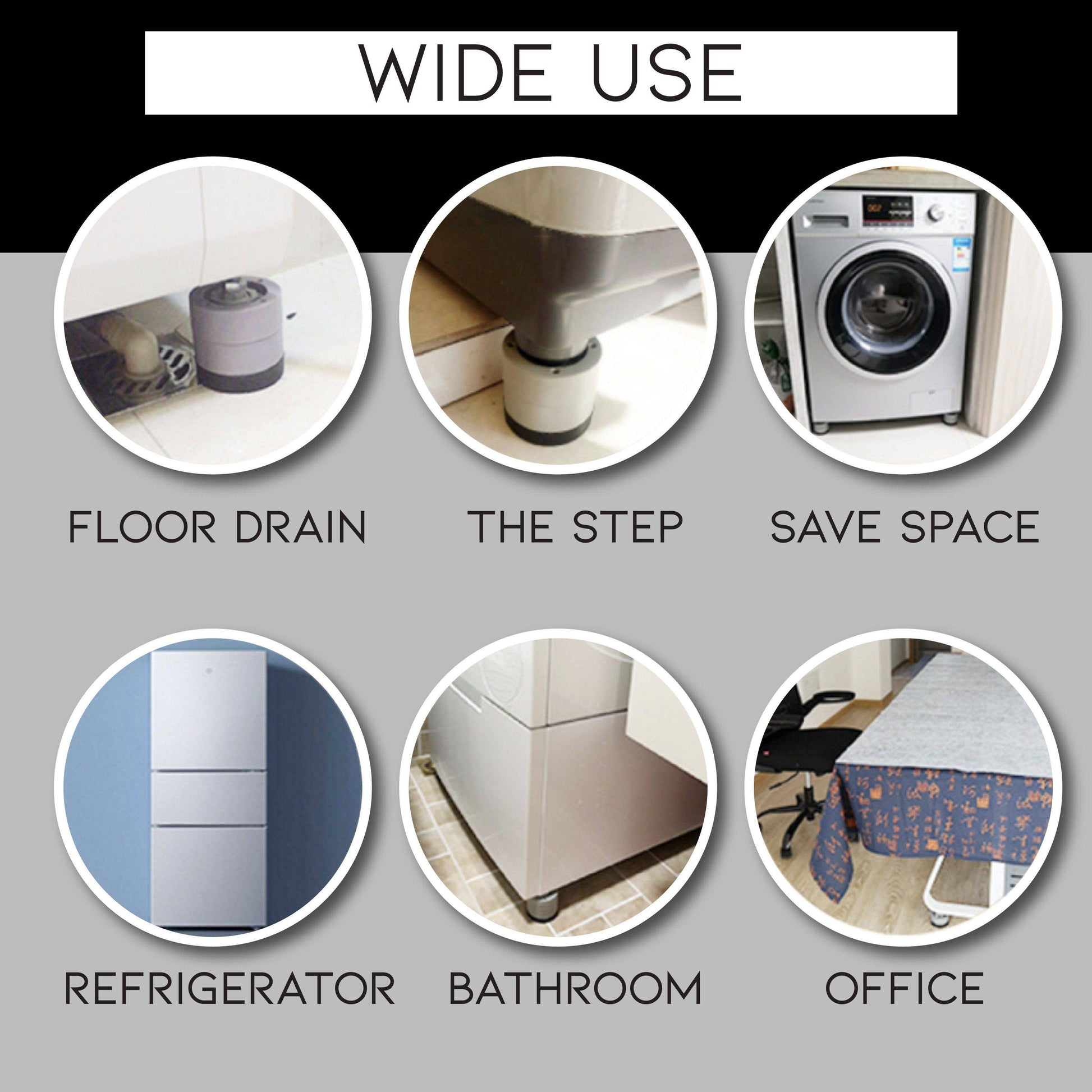 Shock And Noise Cancelling Washing Machine Support - Libiyi
