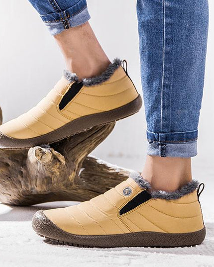 Large Size Waterproof Warm Cotton Snow Boots Lovers Shoes - RoseNova