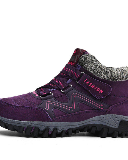 Autumn and winter non-slip warm and comfortable high-top casual cotton shoes—Unisex - Keillini