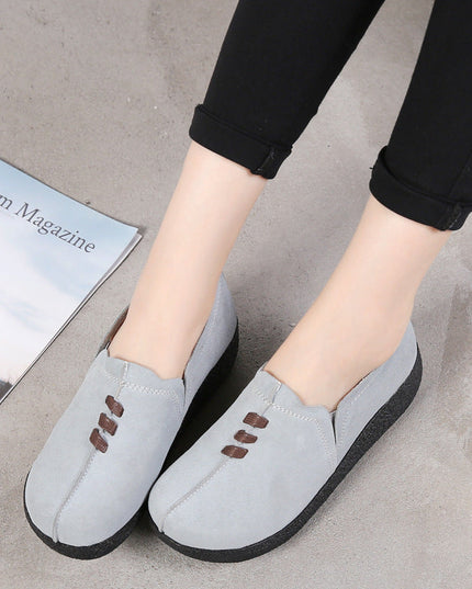 Libiyi Round toe fly woven mesh thick sole ladies casual shoes - Libiyi