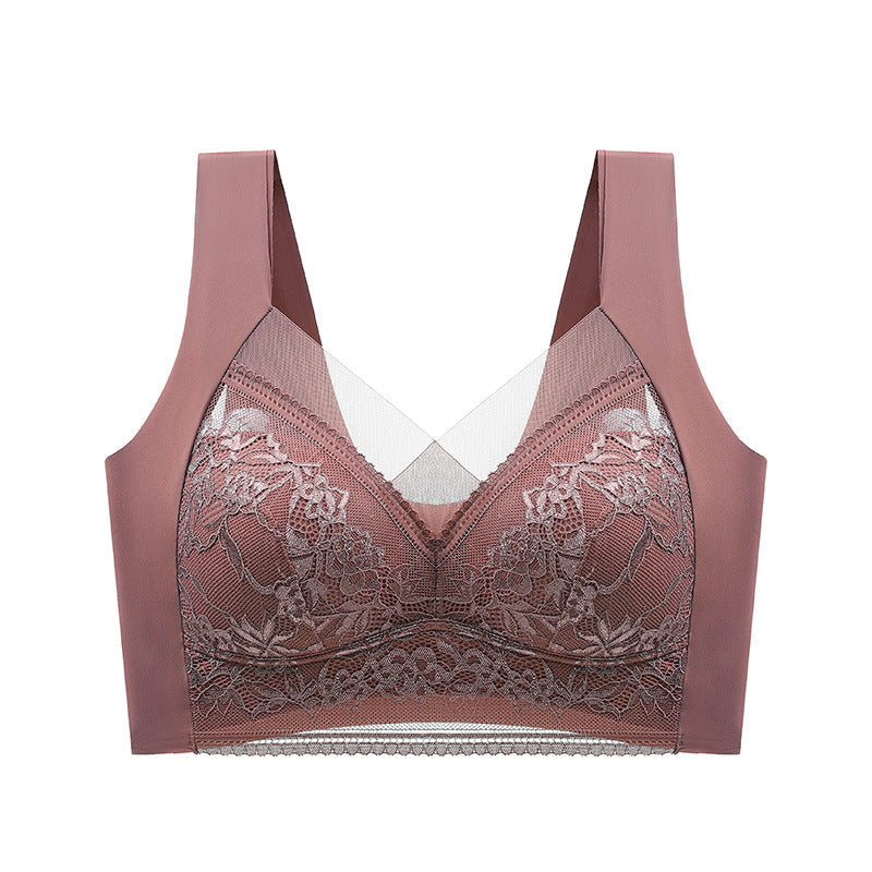 Women's push-up lace push-up bra for beautiful back - Libiyi