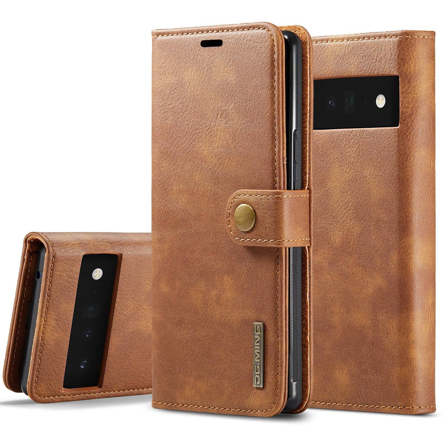2-in-1 Detachable Leather Wallet Case For Google Pixel 6 Pro - Libiyi