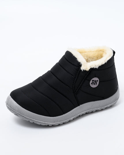 Autumn and winter non-slip warm soft bottom cotton shoes and cotton boots—Unisex - Keillini