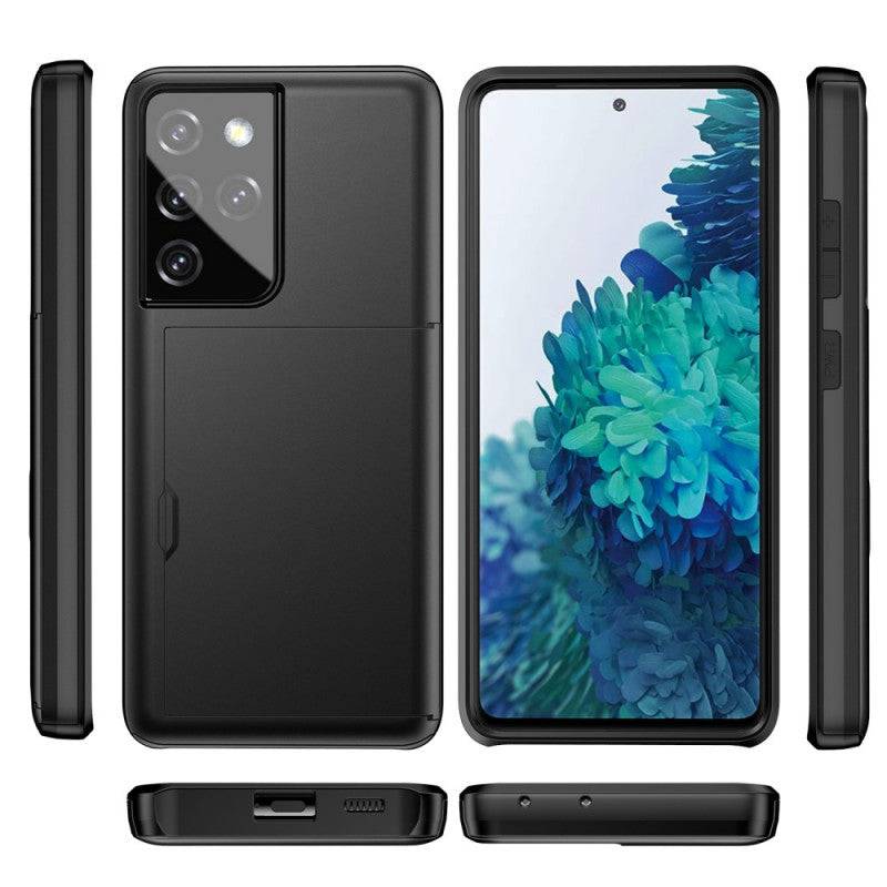 Rigide Flashy Porte-cartes Case For Samsung Galaxy S21 Ultra(5G) - Libiyi