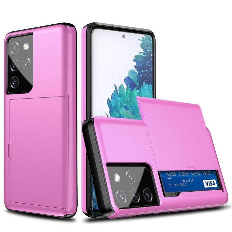 Rigide Flashy Porte-cartes Case For Samsung Galaxy S21 Ultra(5G) - Libiyi