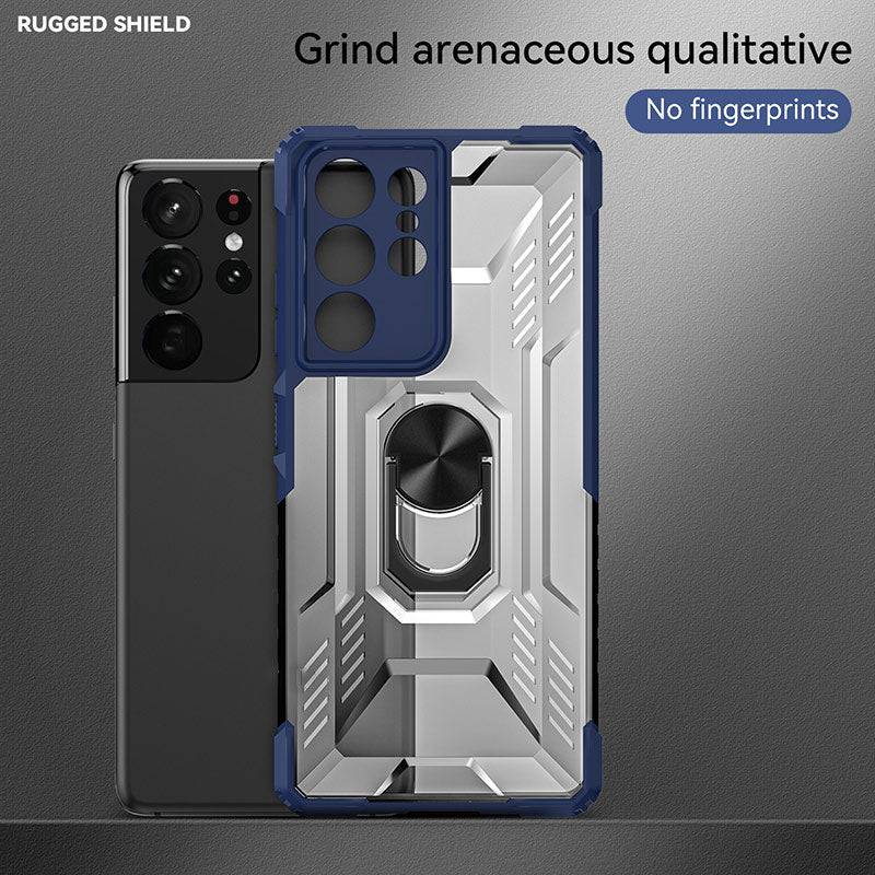 Magnetic Metal Finger Ring Holder Armor Case For Samsung S21 ULTRA 5G - Libiyi