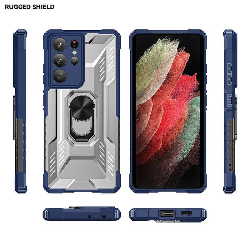 Magnetic Metal Finger Ring Holder Armor Case For Samsung S21 ULTRA 5G - Libiyi
