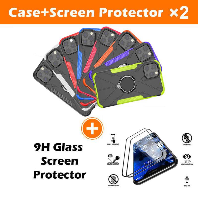 Robot 3 in 1 Heavy Duty Defender Case For iPhone 12 Pro - Libiyi