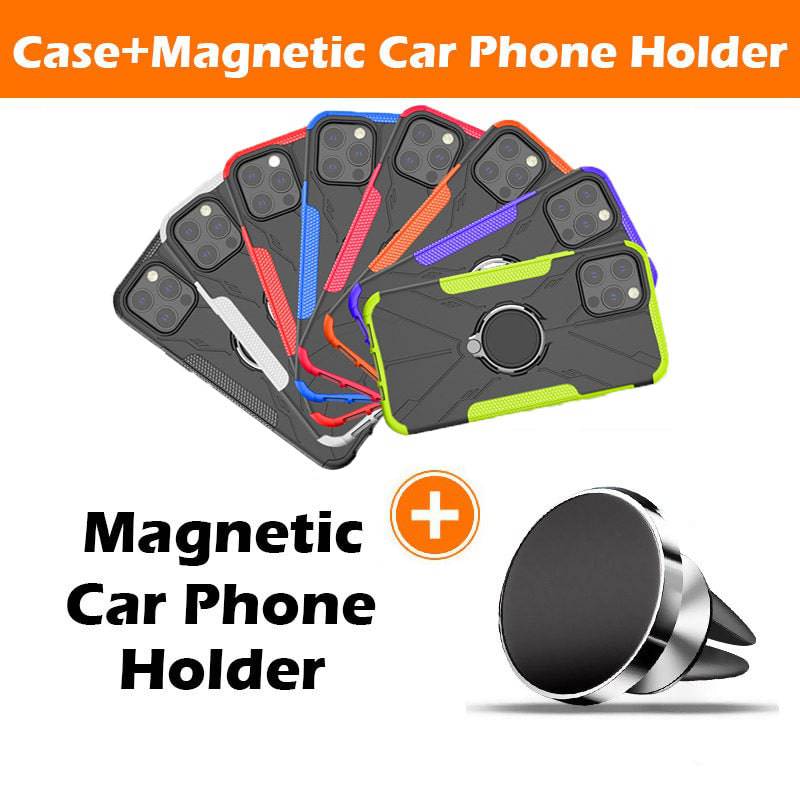 Robot 3 in 1 Heavy Duty Defender Case For iPhone 12 Pro - Libiyi