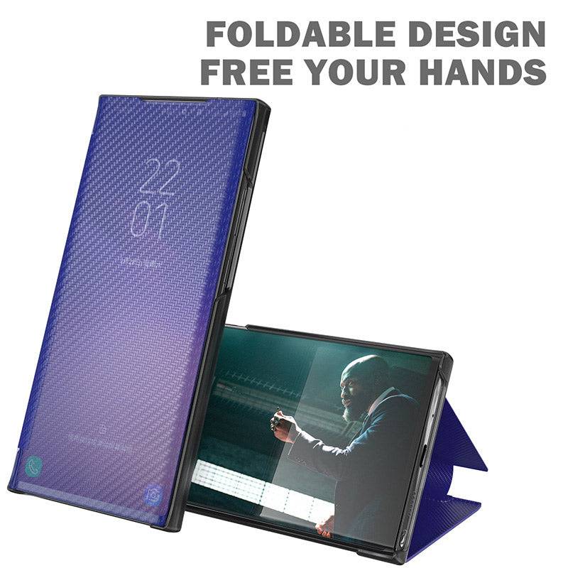 Smart Window Slim Flip Kevlar Case For Samsung - Libiyi