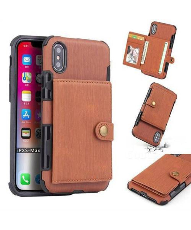 Security Copper Button Protective Case For iPhone X/XS - Libiyi