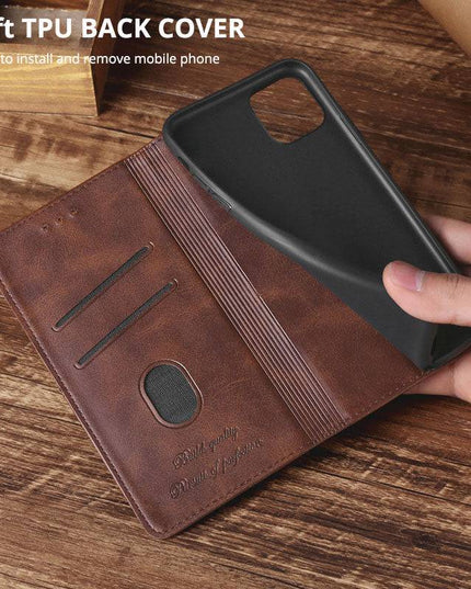 TPU + PU Leather Phone Cover Case for Samsung A50 - Libiyi