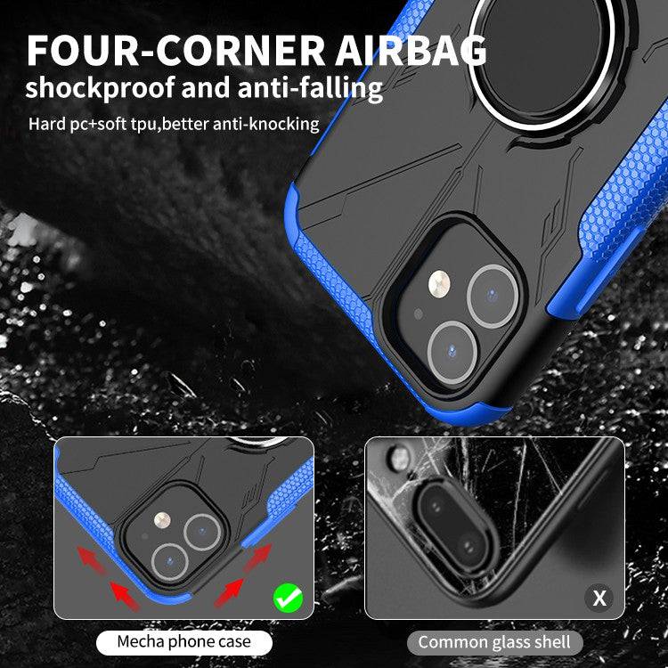 Robot 3 in 1 Heavy Duty Defender Case For iPhone 12 - Libiyi