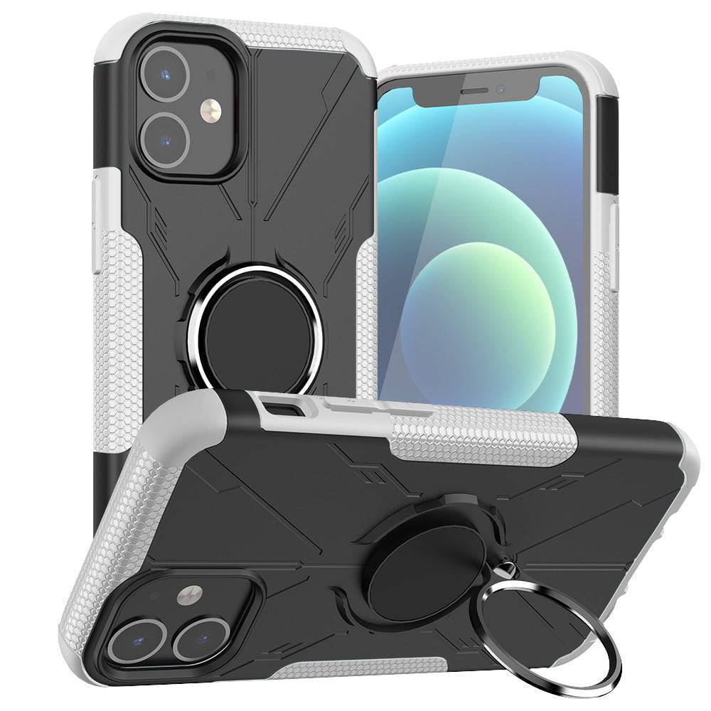 Robot 3 in 1 Heavy Duty Defender Case For iPhone 12 Mini - Libiyi