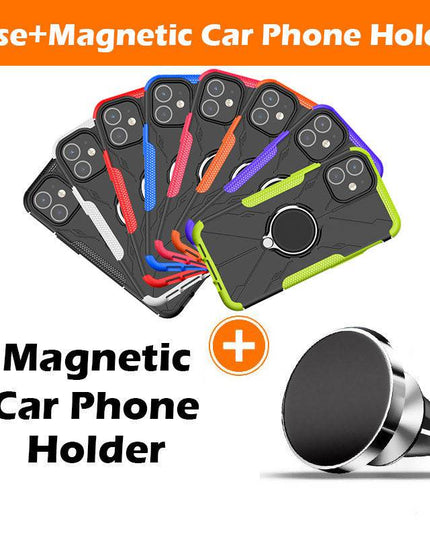 Robot 3 in 1 Heavy Duty Defender Case For iPhone 12 Mini - Libiyi