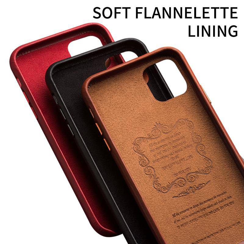 Genuine Leather Silm Back Cover for iPhone - Libiyi