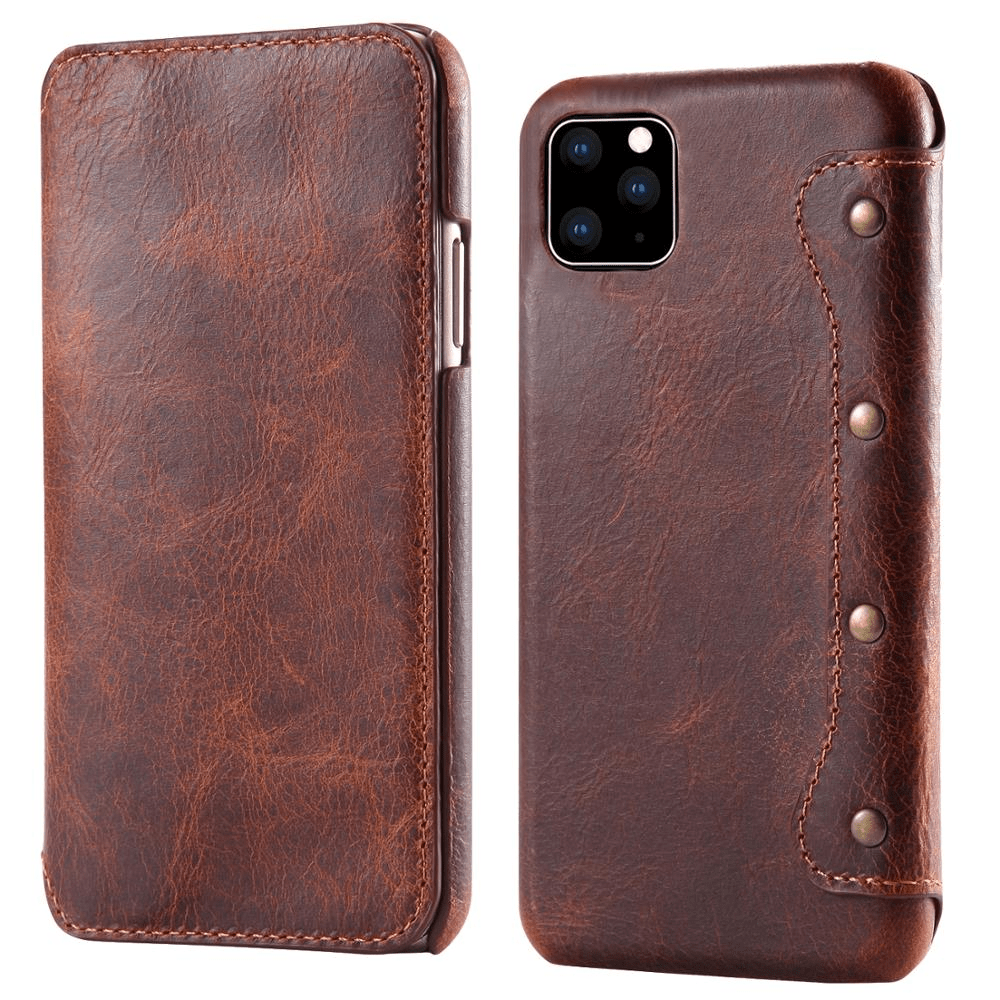 Luxury Genuine Leather Flip Case For Iphone - Libiyi
