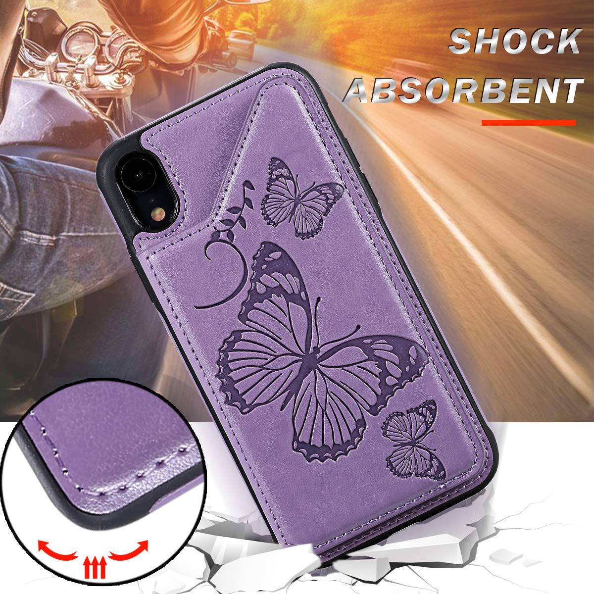 New Luxury Embossing Wallet Cover For iPhone X/Xs-Fast Delivery - Libiyi