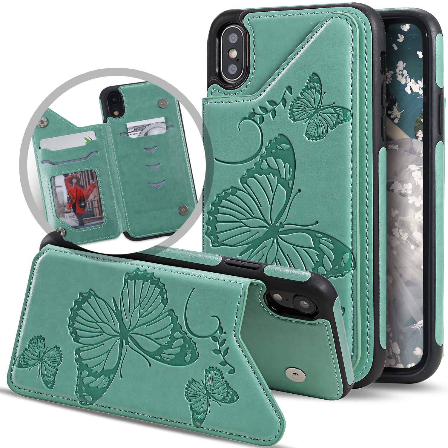 New Luxury Embossing Wallet Cover For iPhone X/Xs-Fast Delivery - Libiyi