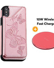Or rose / Pour iPhoneX/XS / Avec chargeur sans fil