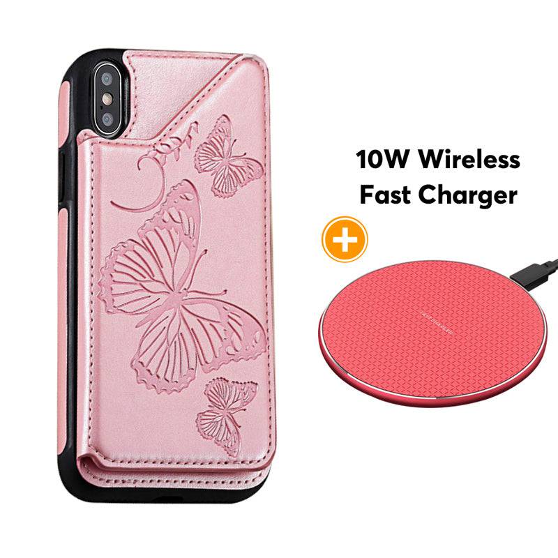 New Luxury Embossing Wallet Cover For iPhone X/Xs-Fast Delivery - Libiyi