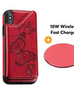 Rouge / Pour iPhoneX/XS / Avec chargeur sans fil