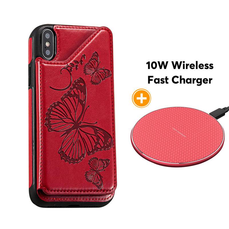 New Luxury Embossing Wallet Cover For iPhone X/Xs-Fast Delivery - Libiyi