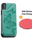 Vert / Pour iPhoneX/XS / Avec chargeur sans fil