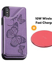 Violet / Pour iPhoneX/XS / Avec chargeur sans fil