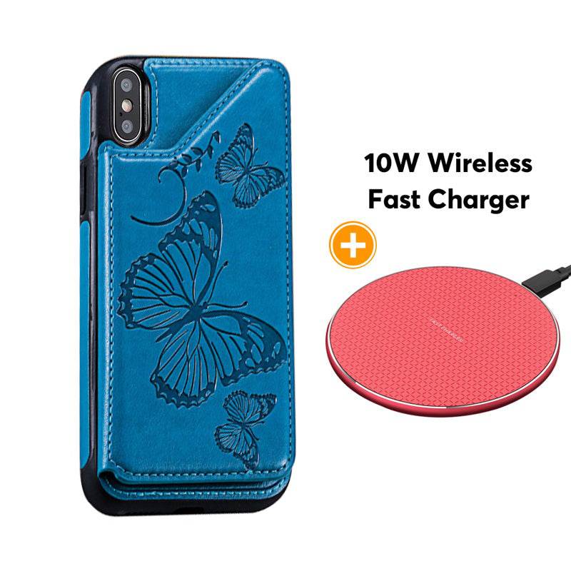 New Luxury Embossing Wallet Cover For iPhone X/Xs-Fast Delivery - Libiyi