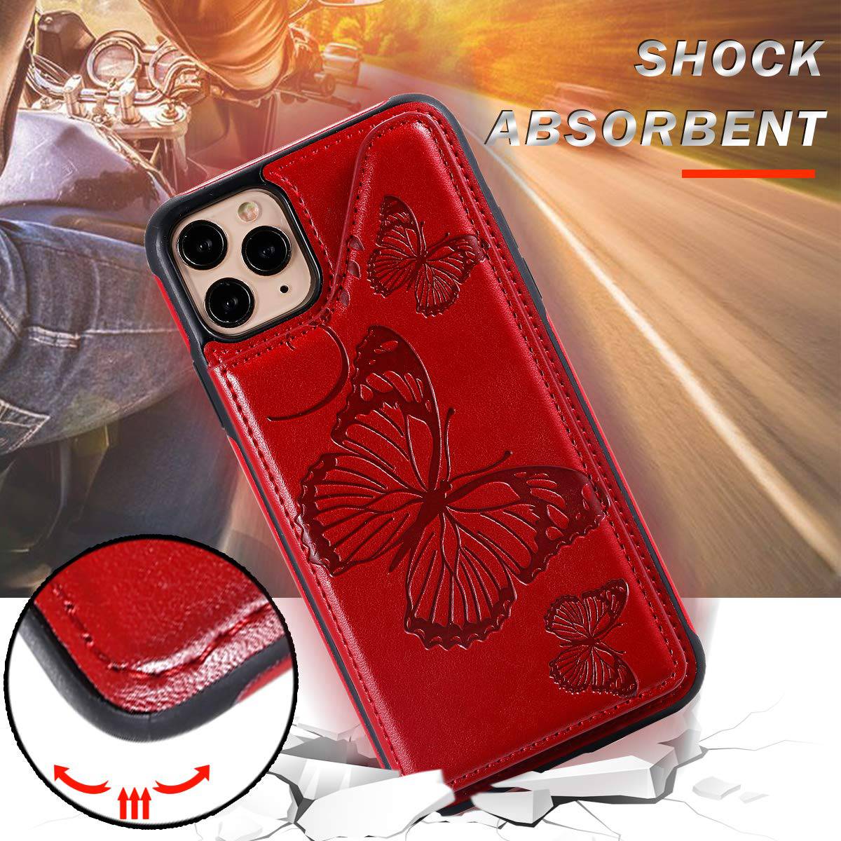 New Luxury Embossing Wallet Cover For iPhone 11 Pro-Fast Delivery - Libiyi