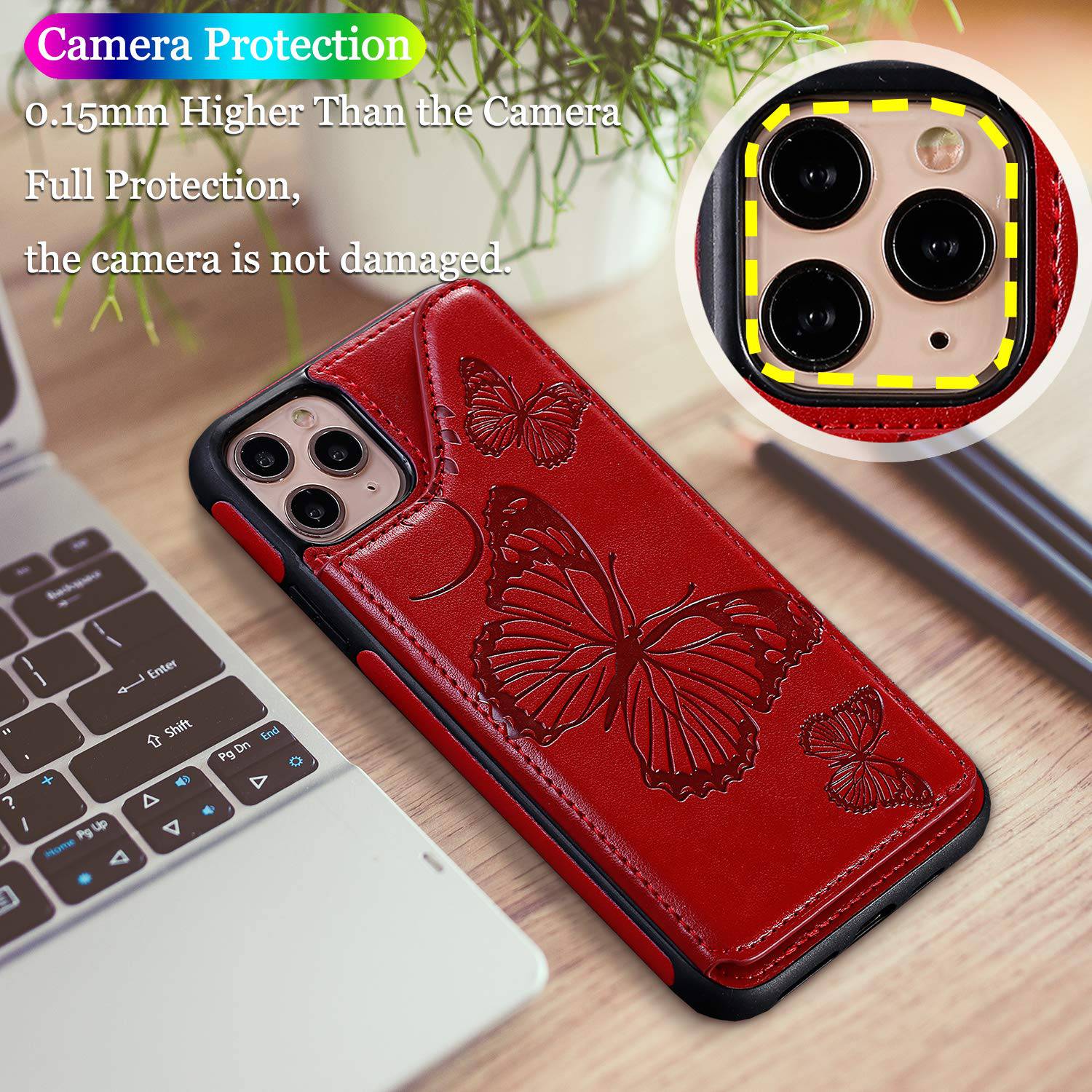 New Luxury Embossing Wallet Cover For iPhone 11 Pro-Fast Delivery - Libiyi