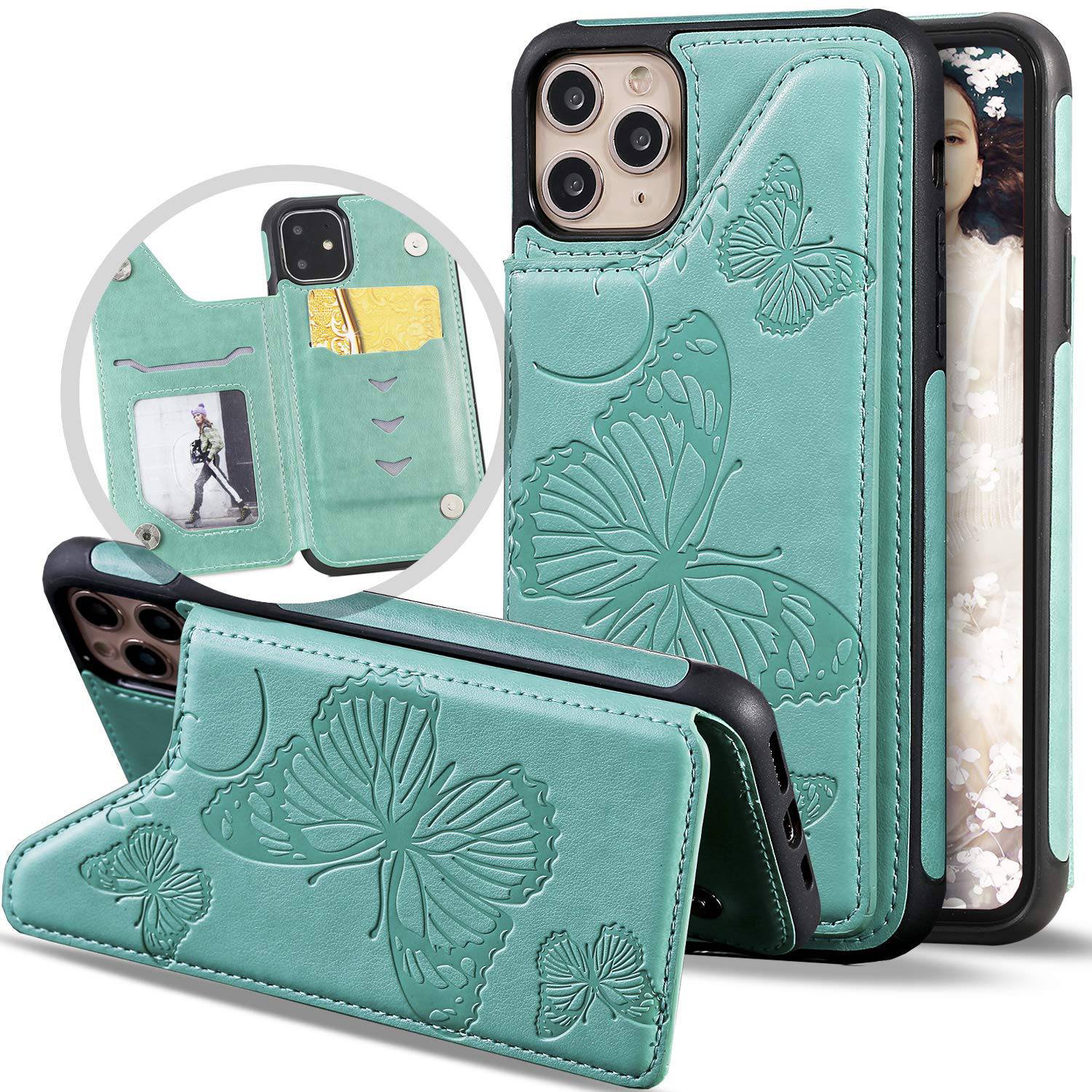 New Luxury Embossing Wallet Cover For iPhone 11 Pro-Fast Delivery - Libiyi