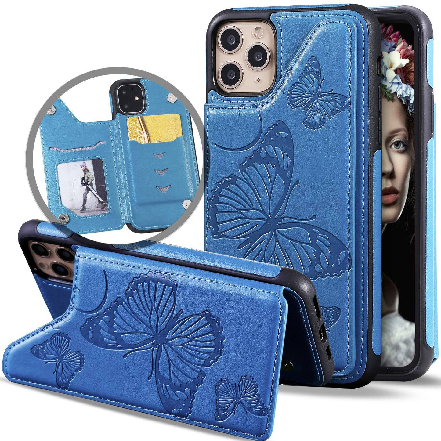 New Luxury Embossing Wallet Cover For iPhone 11 Pro-Fast Delivery - Libiyi