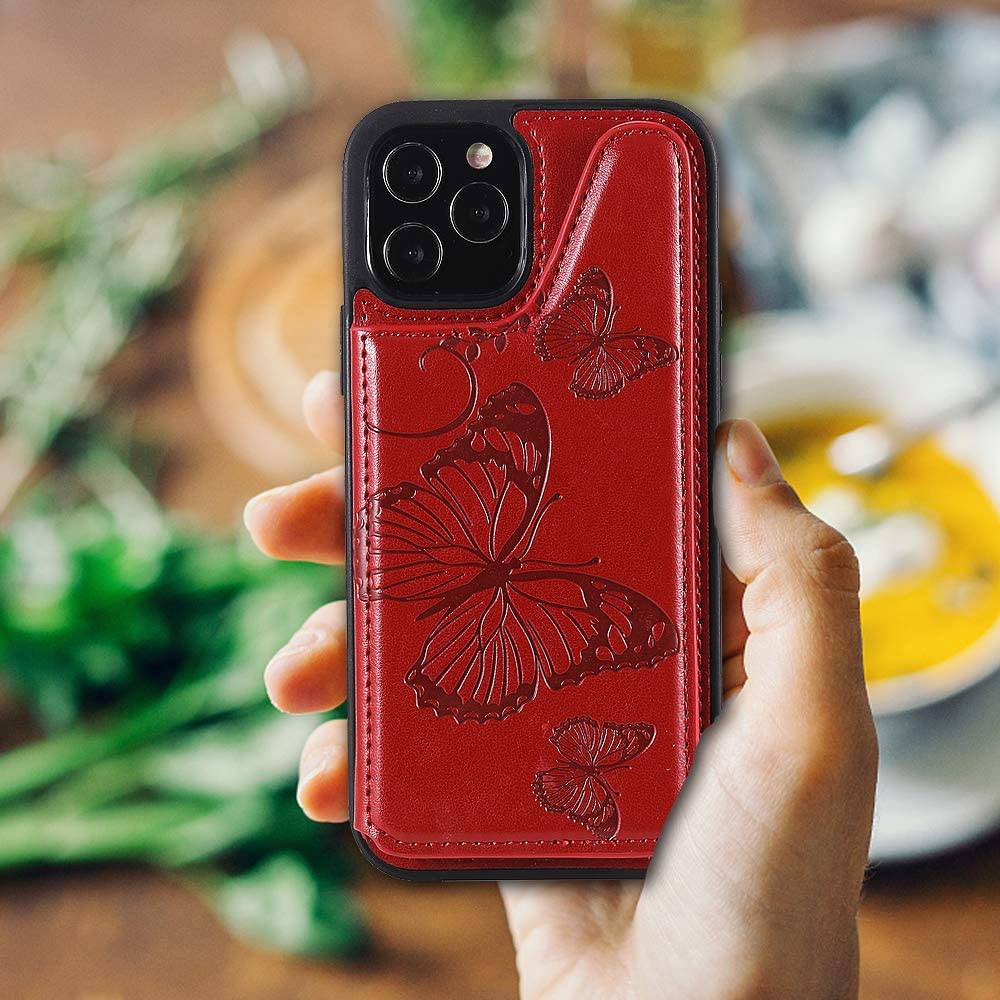 New Luxury Embossing Wallet Cover For iPhone 12 Mini-Fast Delivery - Libiyi