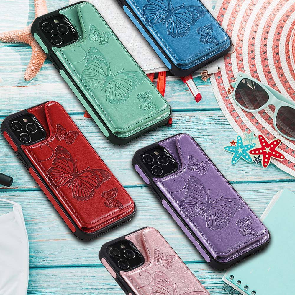 New Luxury Embossing Wallet Cover For iPhone 12 Mini-Fast Delivery - Libiyi