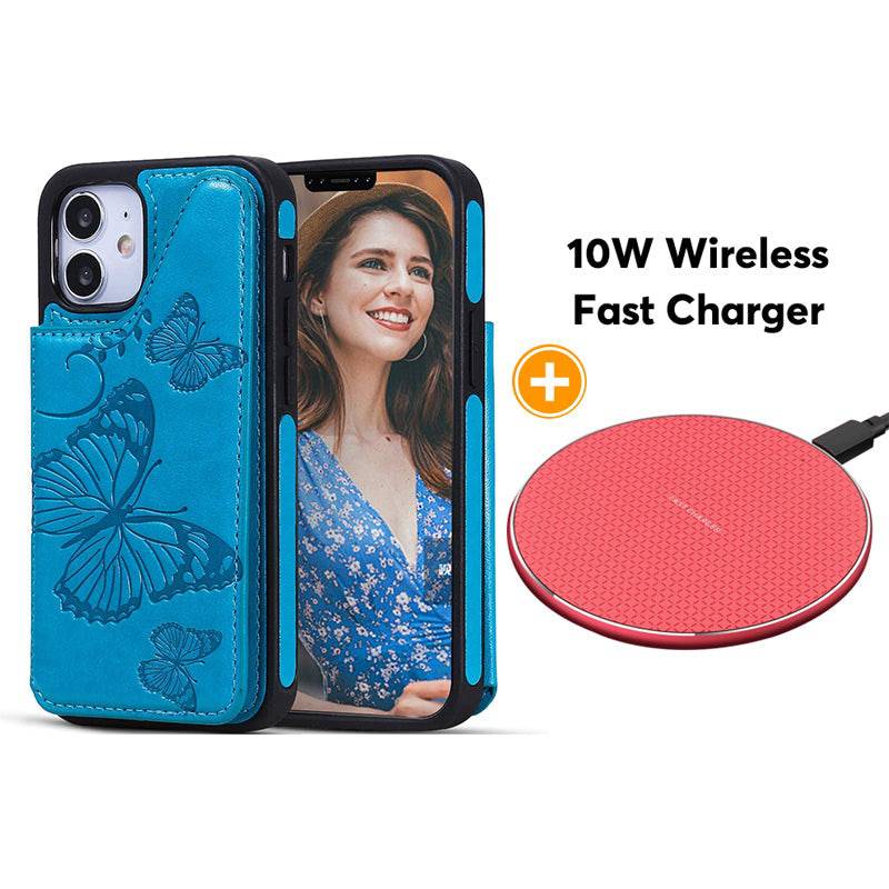 New Luxury Embossing Wallet Cover For iPhone 12 Mini-Fast Delivery - Libiyi